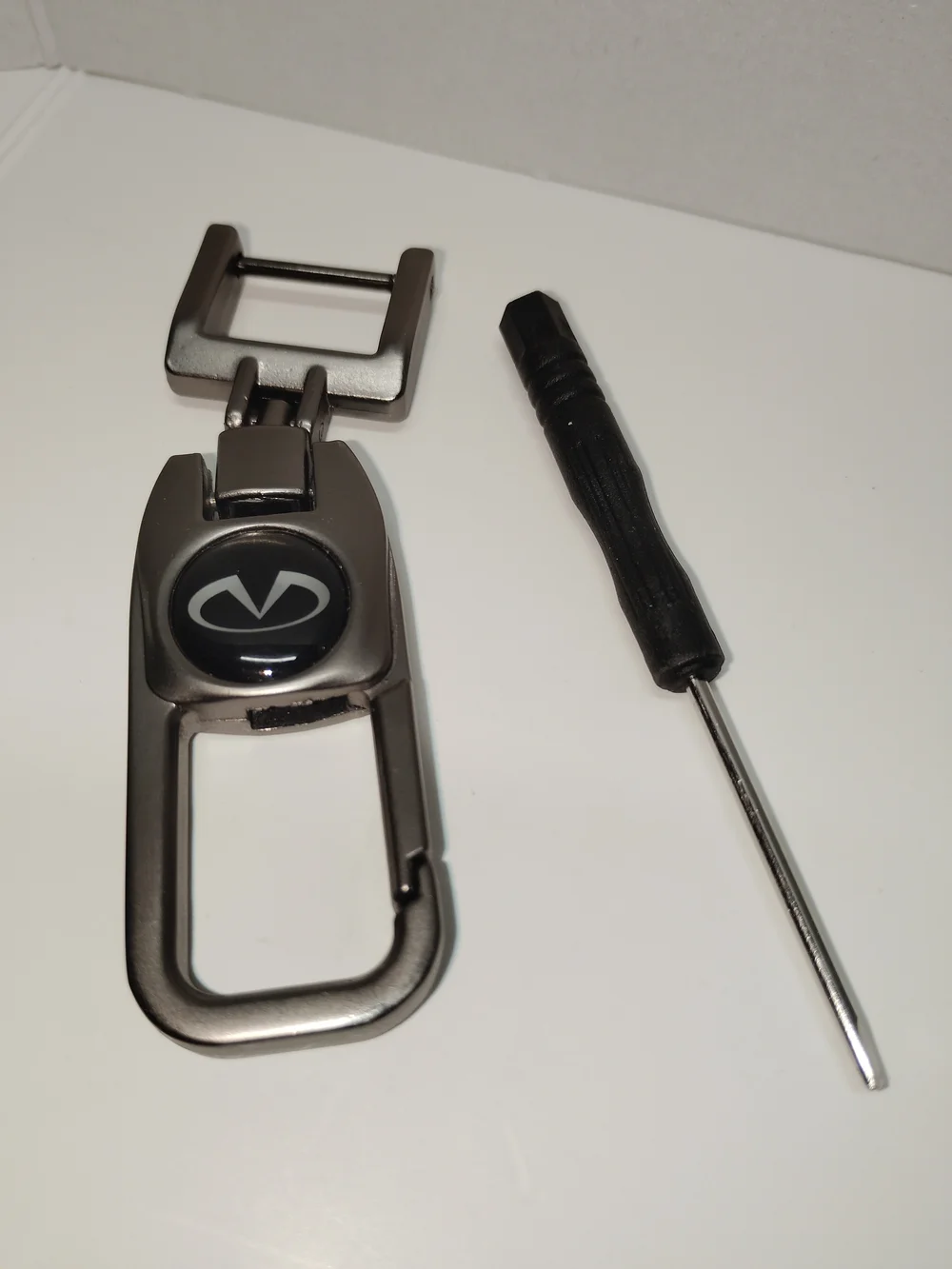 Infiniti Clip Keychain & Stem Cap Bundle-NWT